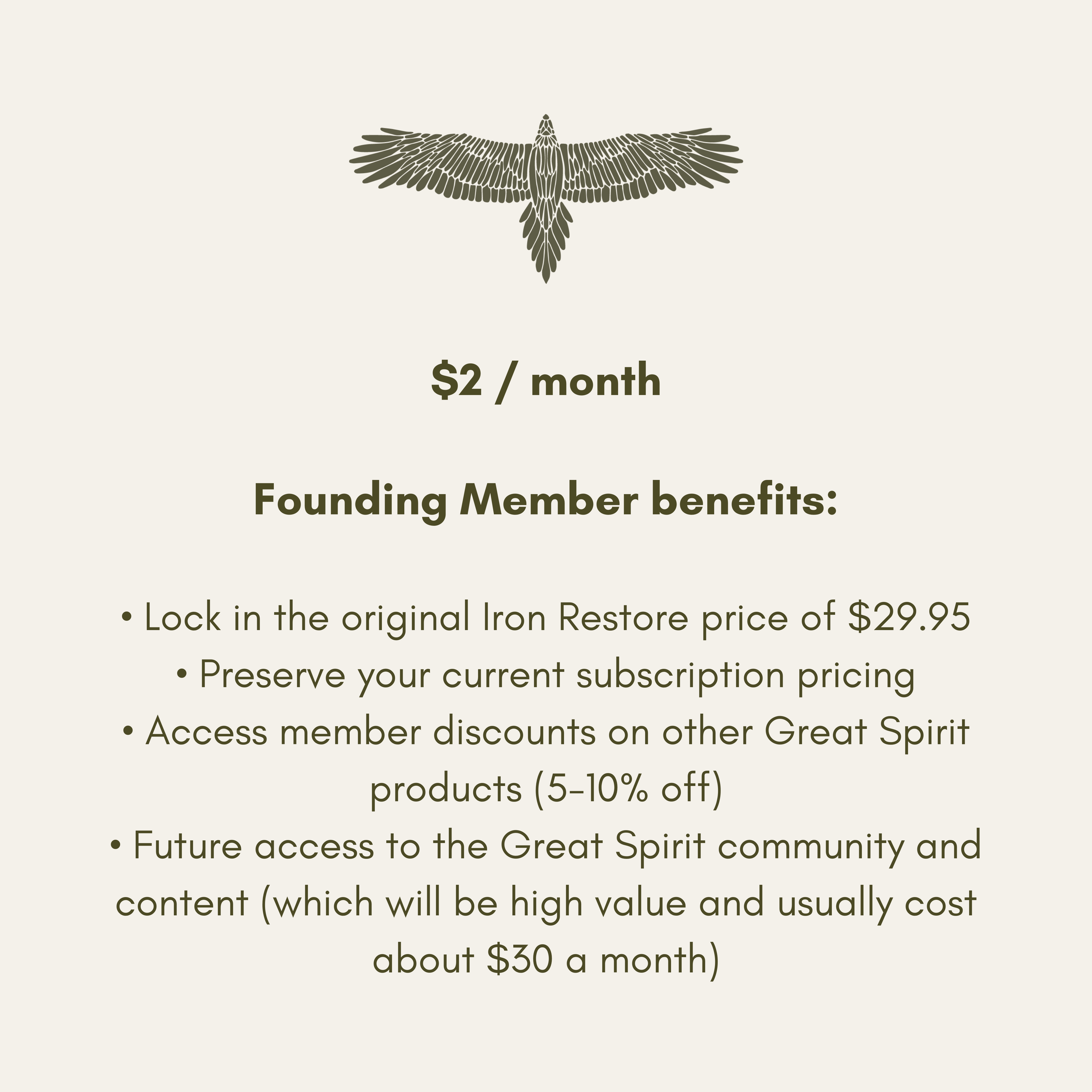 Great Spirit Founding Membership
