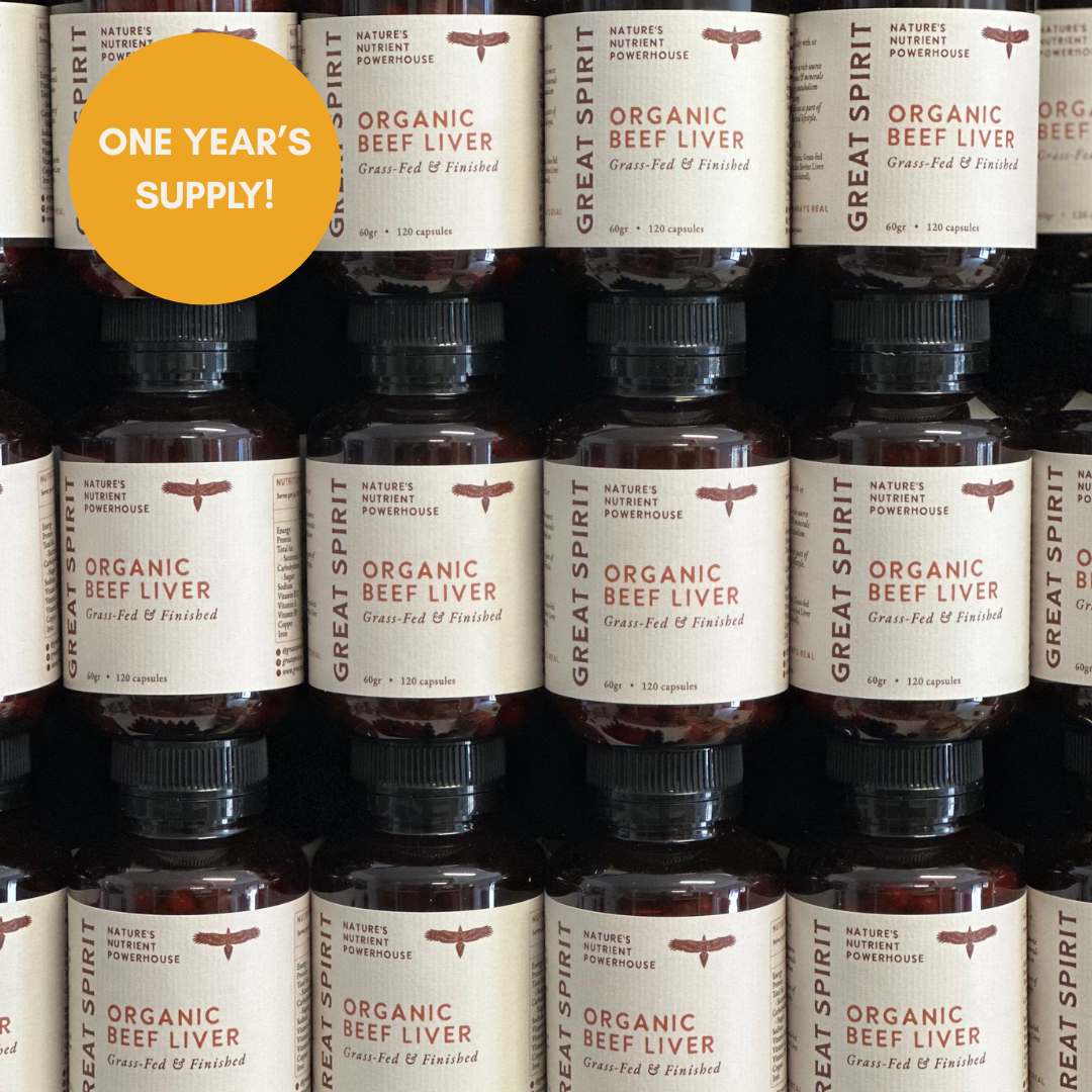 1 YEAR SUPPLY - ORGANIC BEEF LIVER (SAVE 25%)
