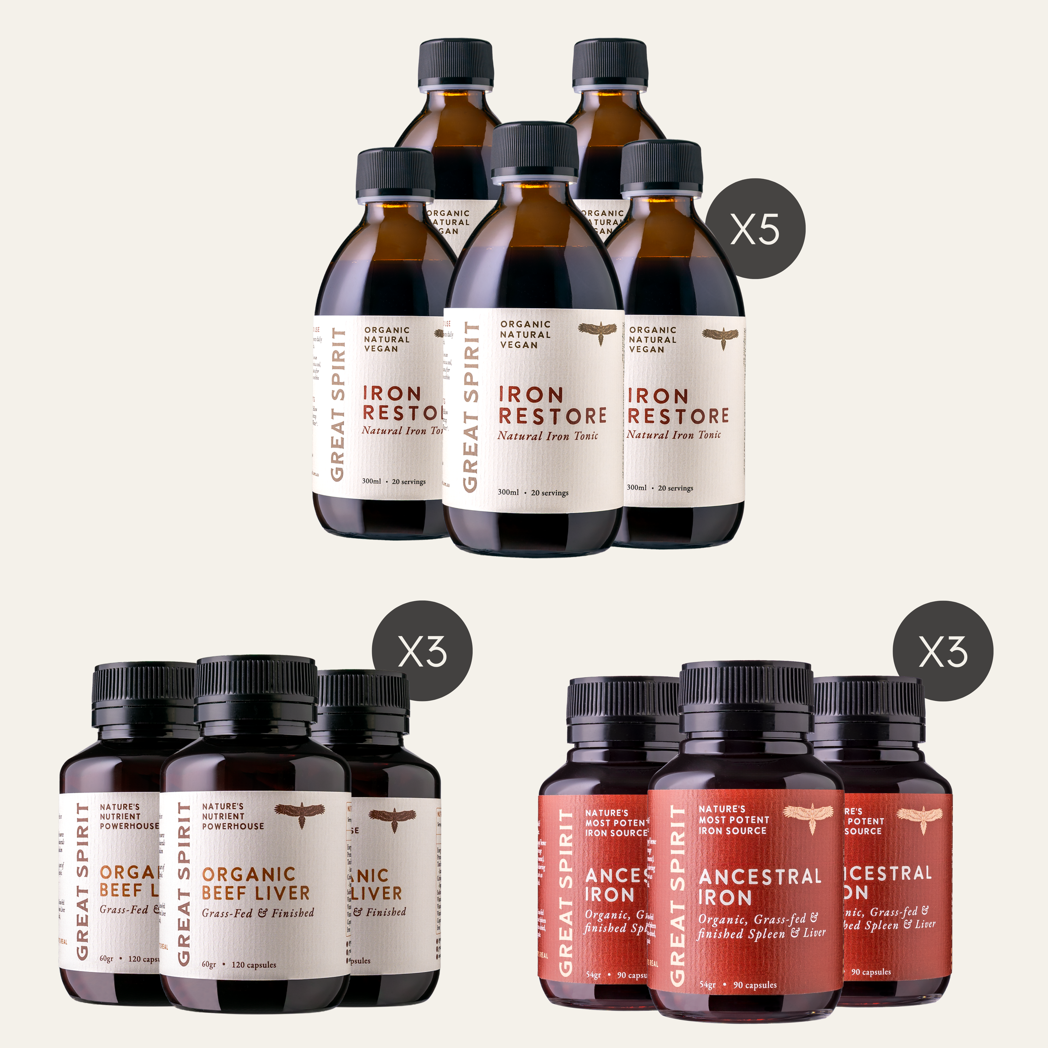 3 Month Complete Iron Bundle (save 36%)