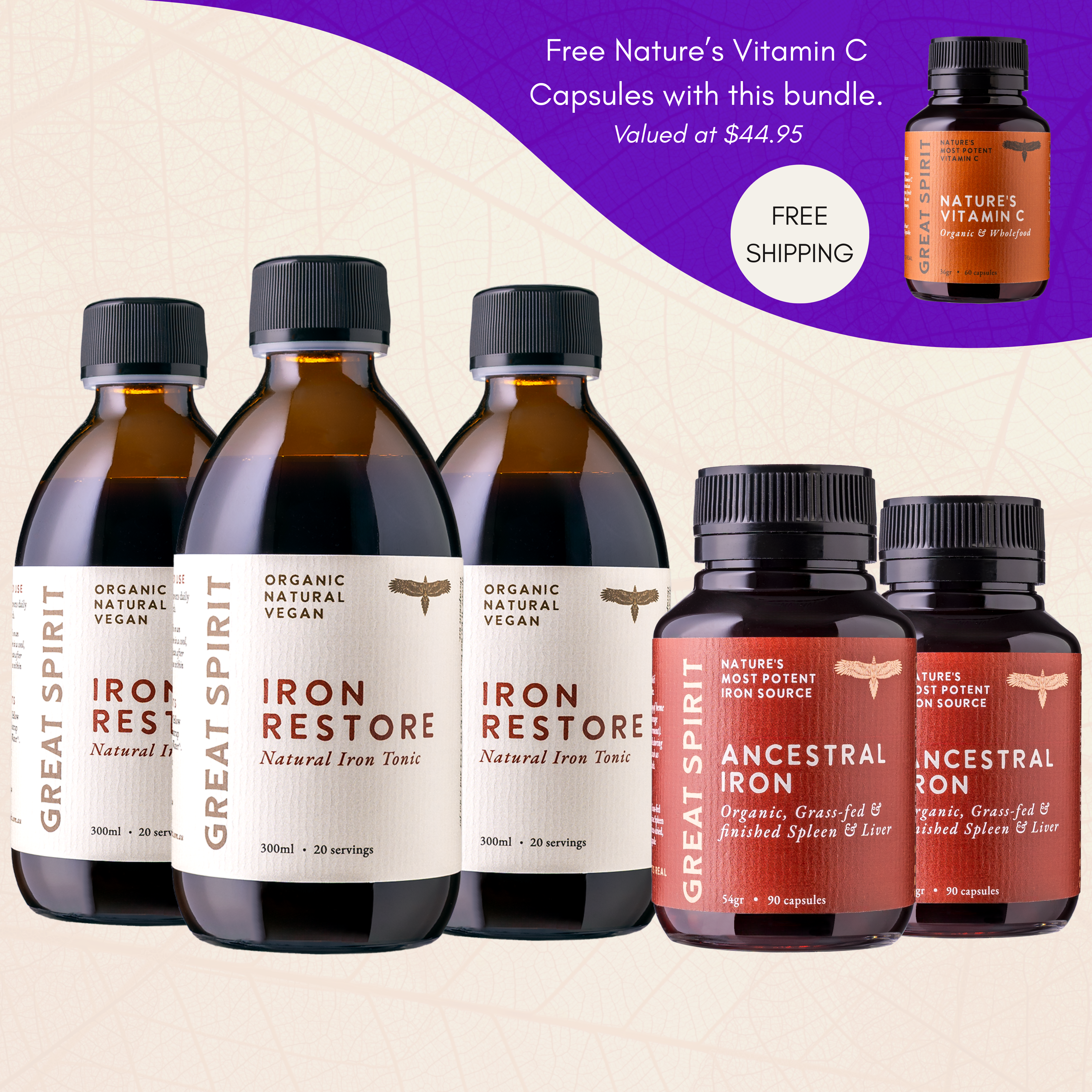 2 Month Iron Fortification Bundle (Save extra 15%)